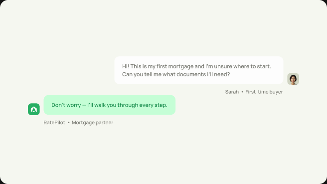 Pre-approval notification UI